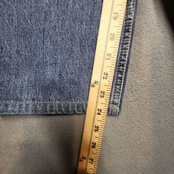 Levi's 550 Jeans Men's 38x24 Blue Relaxed Fit Straight Leg Denim Distressed - Picture 6 of 9